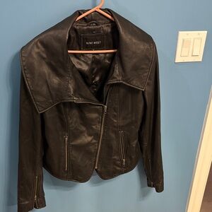Nine West Women's Black Leather Jacket